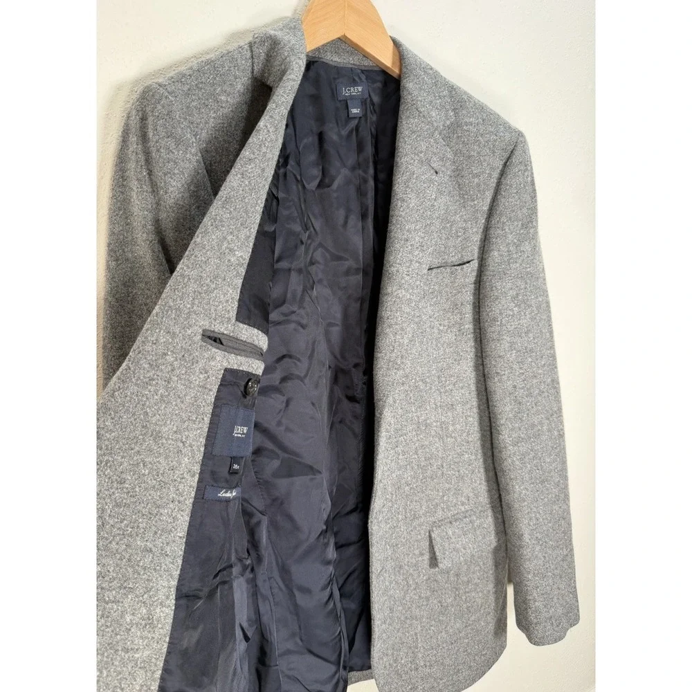 J Crew Blazer Mens 36R Ludlow Wool Moon Yorkshire Tweed Sport Coat Gray Classic